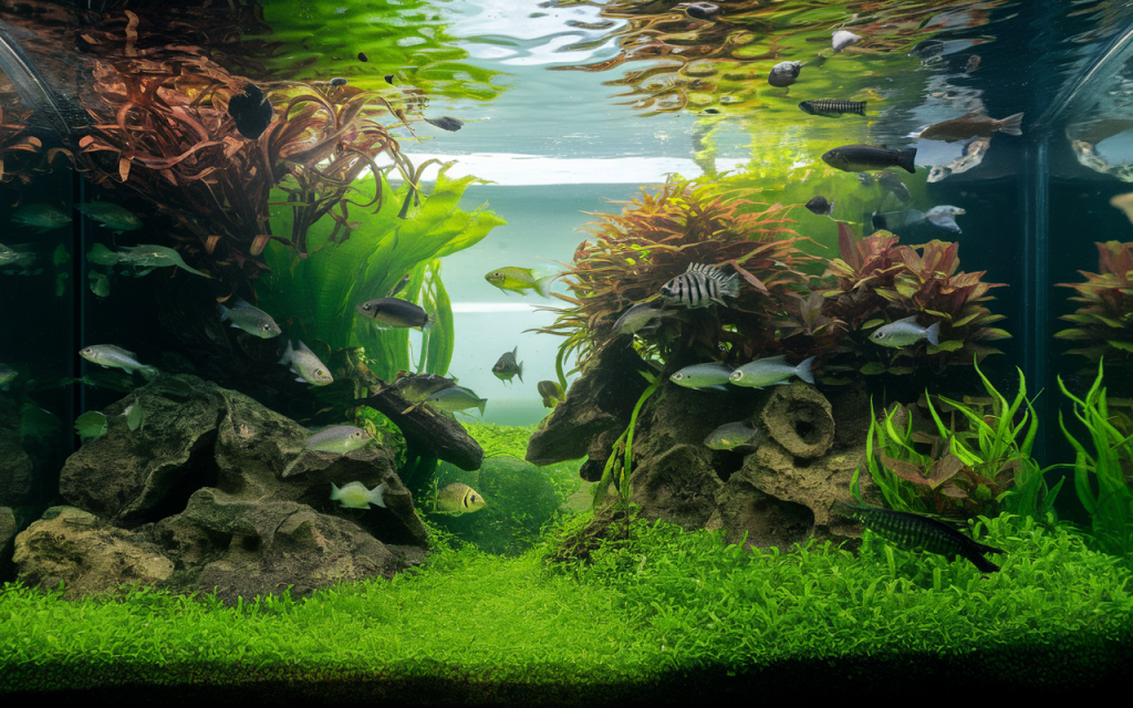 Aquarium envahi par des algues vertes : des solutions efficaces
