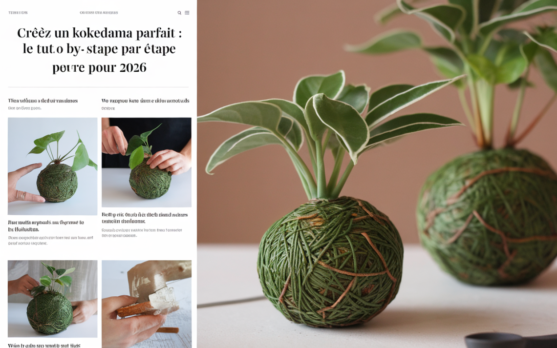Créez un kokedama parfait : le tuto étape par étape pour 2026